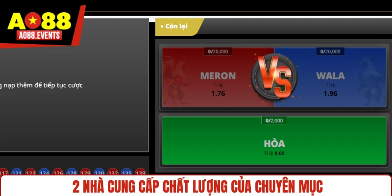 2 nhà cung cấp chất lượng của chuyên mục