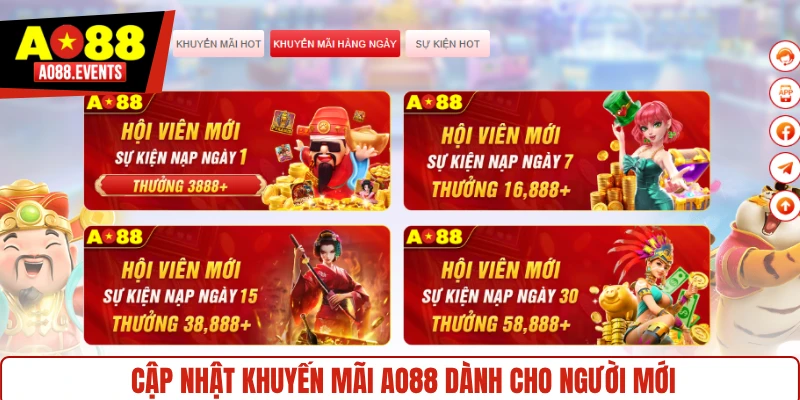 Cập nhật khuyến mãi AO88 dành cho người mới