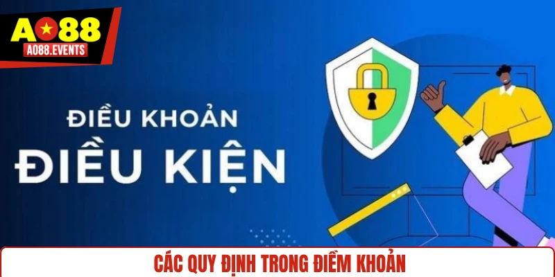 Các quy định trong điềm khoản